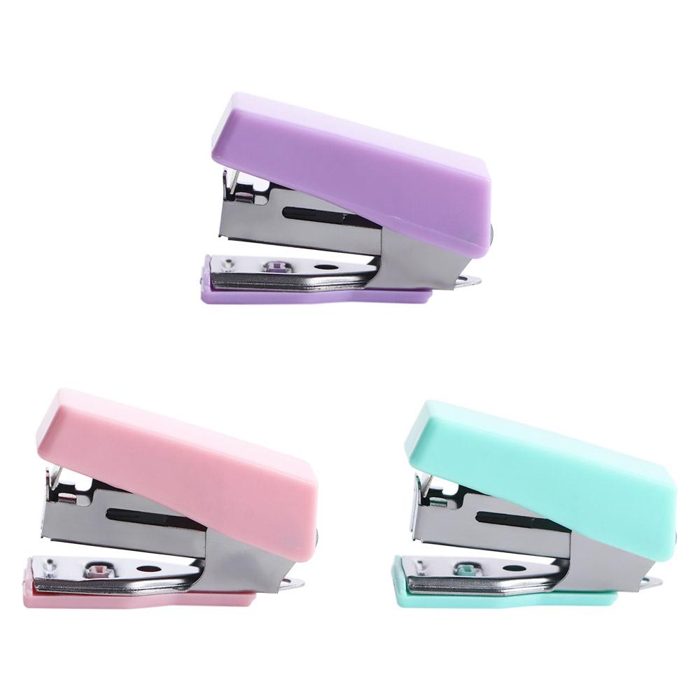 Stapler Agustina|Alat Pengikat Mini Aksesoris Kantor Dengan Staples Hand-held Stapler Binder Push Clamp Stapler Kertas