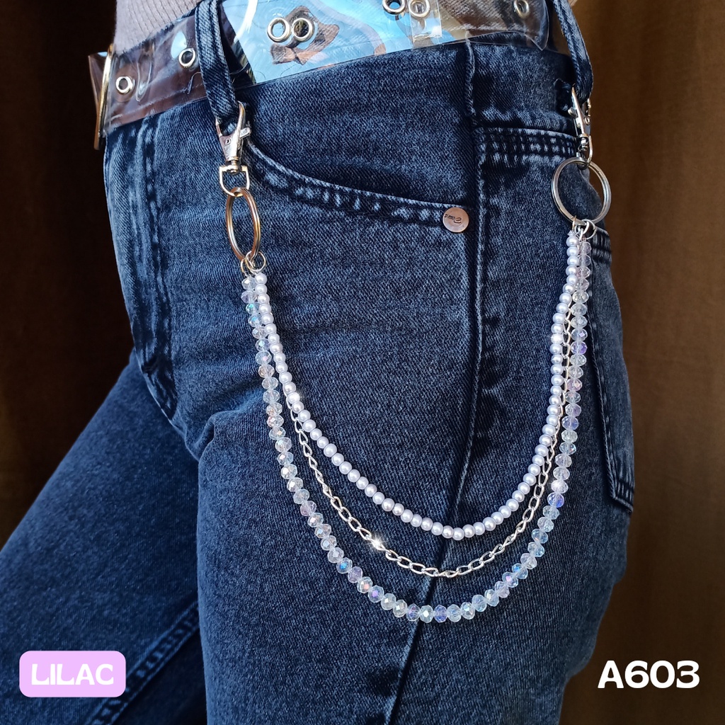 Rantai Celana - Chain Belt Gesper Ikat Pinggang 3 Layer Estetik - A603