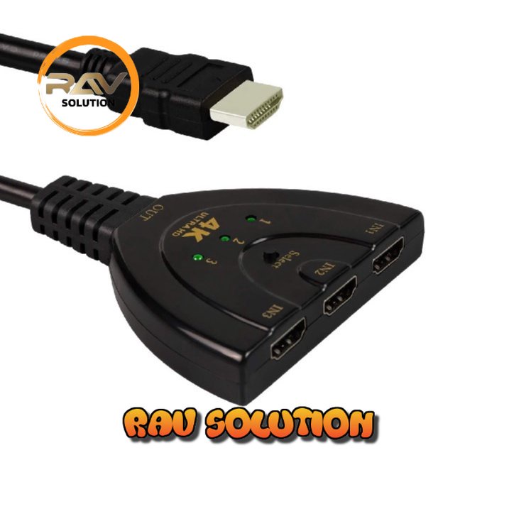 HDMI SWITCH 3 PORT (3 INPUT 1 OUTPUT) / HDMI SWITCHER