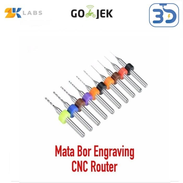 Mata Bor CNC Router Engraving PCB Milling Bits Small Size