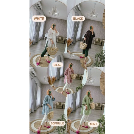 Zara cmt Slit Tunik - Baju Tunik