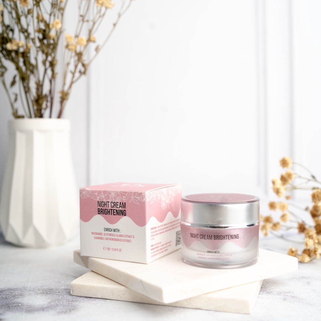 BRIGHTENING NIGHT CREAM DN HOME TREATMENT & BEAUTY [BPOM]