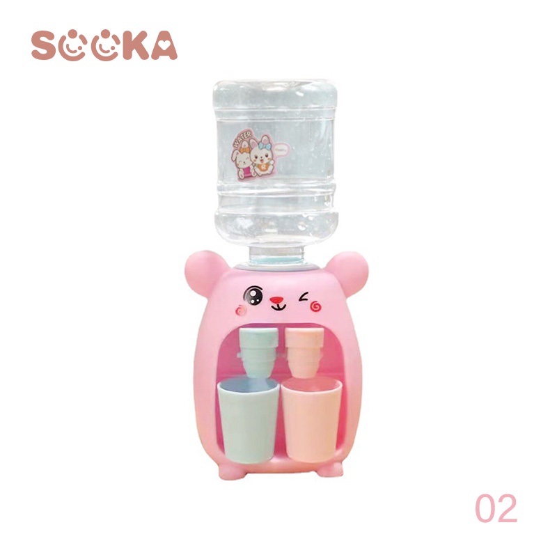 SOOKA Mainan Anak Dispenser Mini / Mini Water Dispenser 150ml / Mainan Mesin Air Minum 2 Outlet Water SK-GCG1101