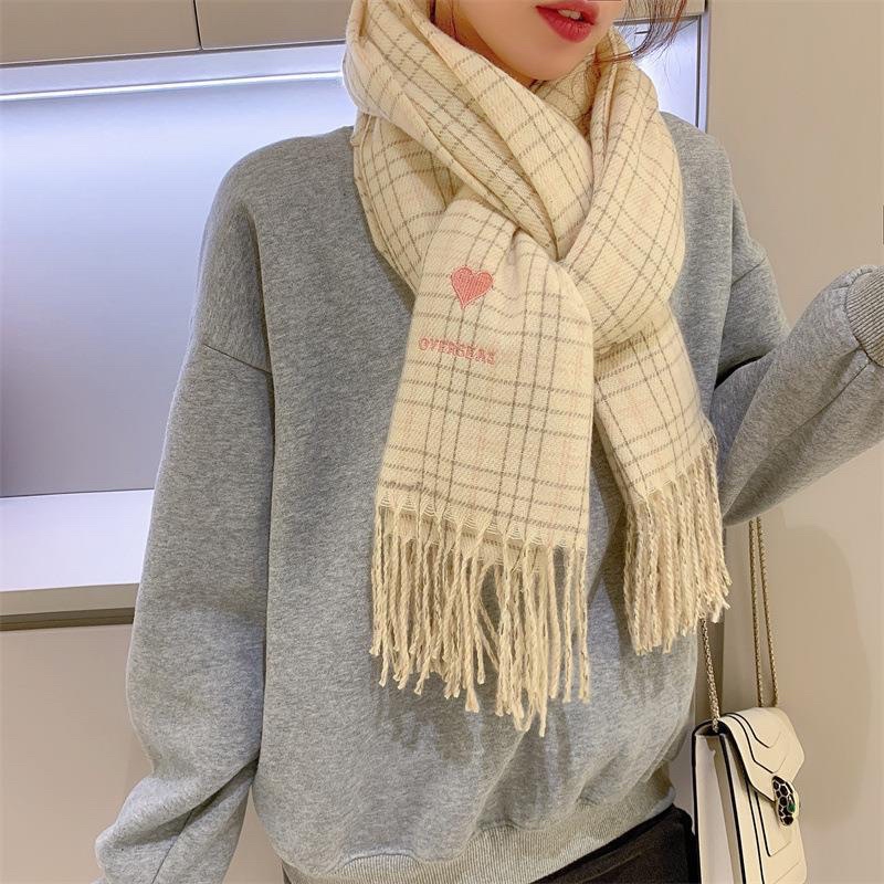 Long scarf import winter overseas syal wanita cewek hangat selendang gunung bromo autumn