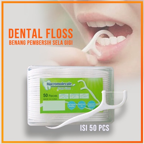 Set Dental Floss 1 Set Isi 50 Pcs Benang Gigi