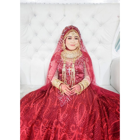 Preloved Gaun Pengantin Ball gown Second bekas