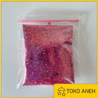 Jual Glitter Hologram Pink 8gr Stabilo Powder Serbuk Warna Warni Eceran ...