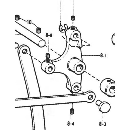 Presser Driving Lever S03501-001 Mesin Jahit Pasang Kancing Brother B917
