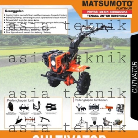 Mesin Traktor Cultivator Mini Tiller Matsumoto MTM 1100 GX MTM-1100GX