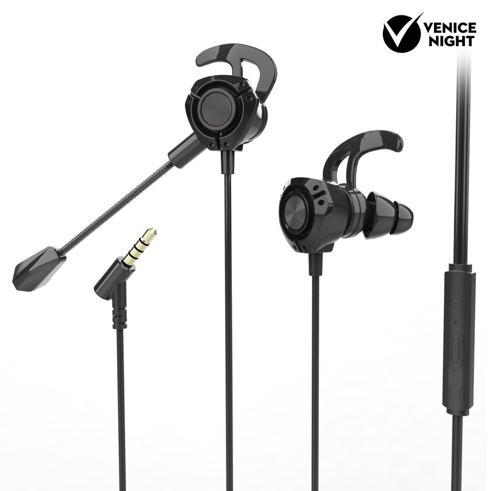 (VNEP) (Berkabel) G22 3.5mm Plug In-ear Gaming Earphone Headphone Dinamis dengan Mikrofon