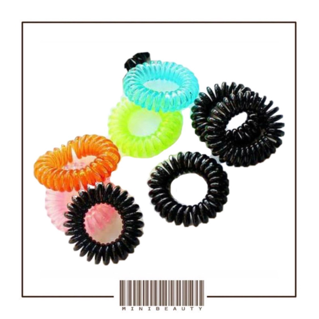 kuncir rambut spiral ikatan rambut jepit murah