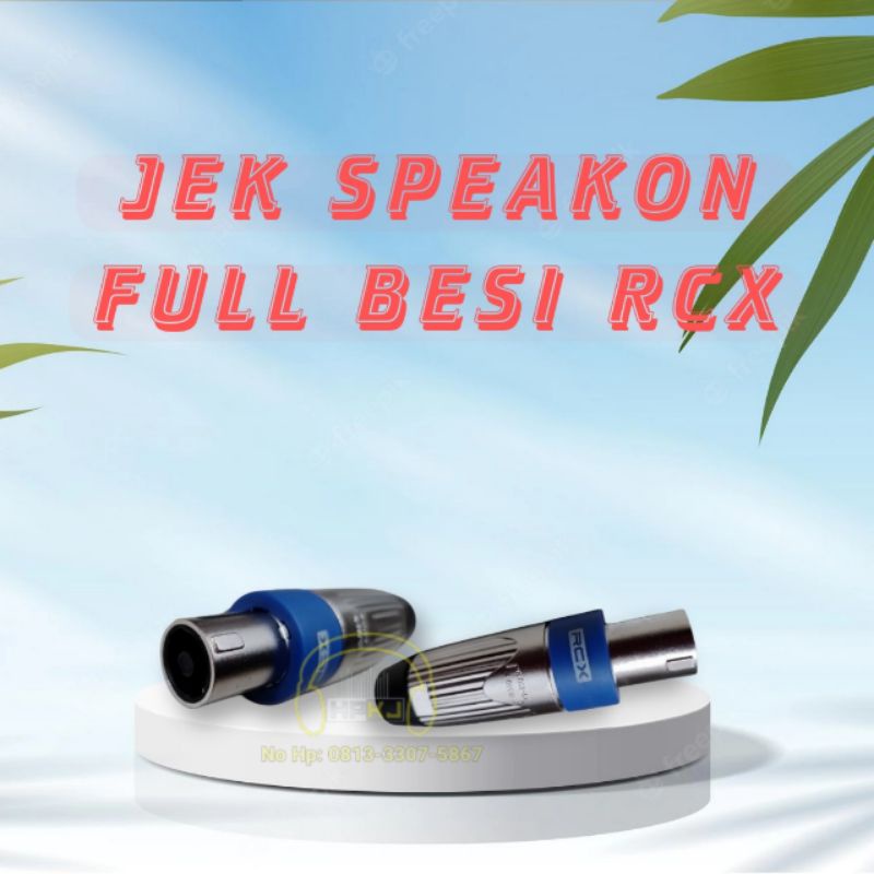 JACK SPEAKON SPICON RCX RC-717 jek speakon rcx Silver