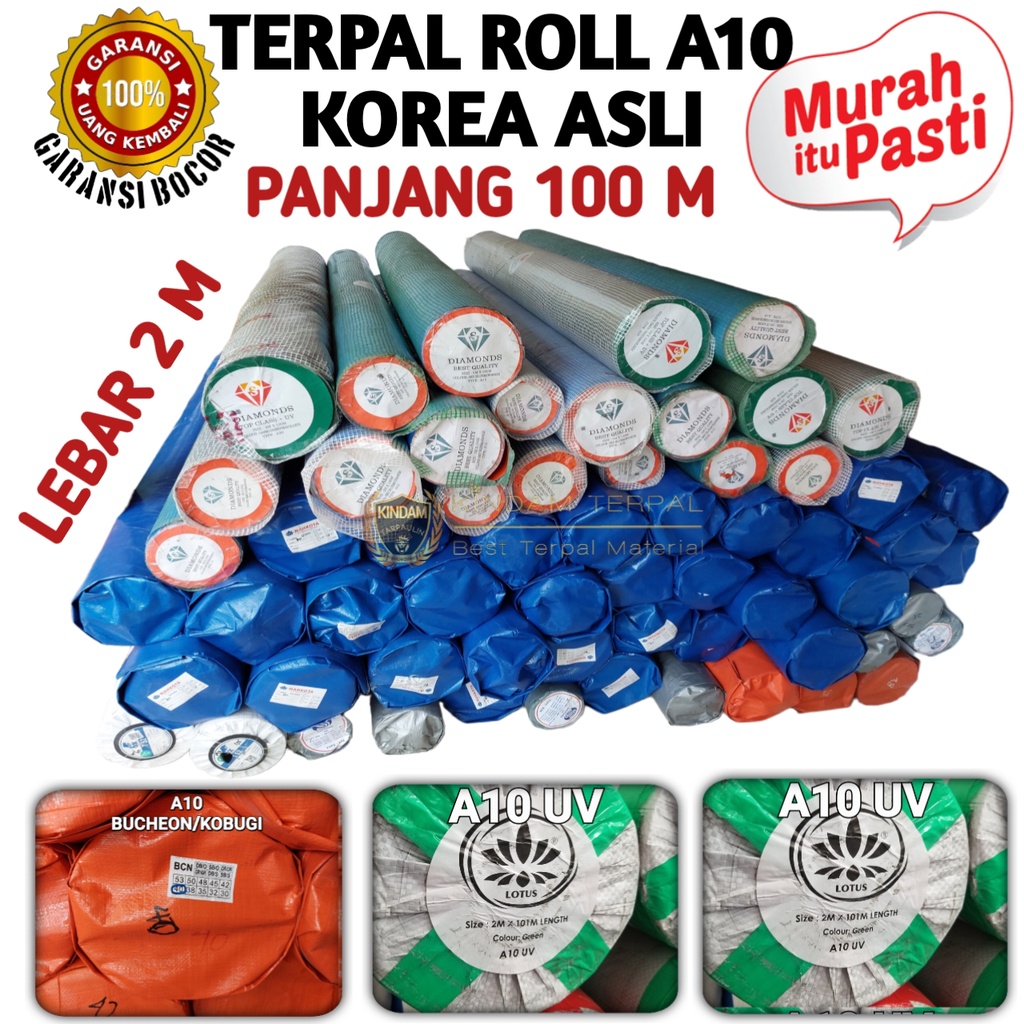 TERPAL ROLL A10 KOREA IMPORT BAHAN PE BERKULITAS MURAH | TERPAL ROLL KANDANG | TERPAL KOLAM