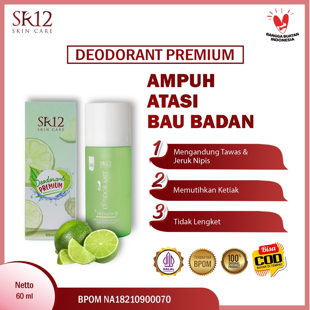 Jual Deodorant Spray Premium Sr Solusi Bau Ketiak Deo Herbal Tawas Cair Bpom Atasi Keringat