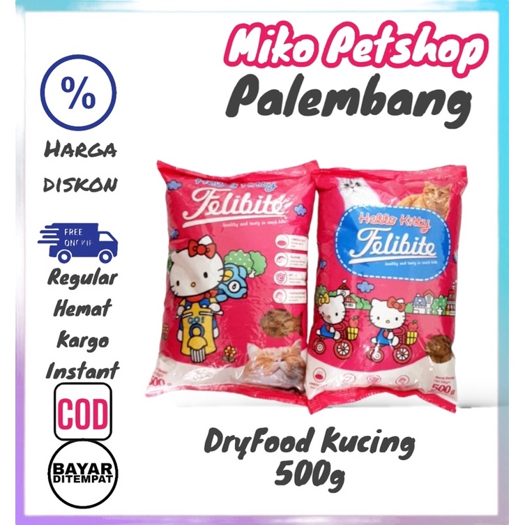 Makanan kucing Felibite All varian rasa 500gram