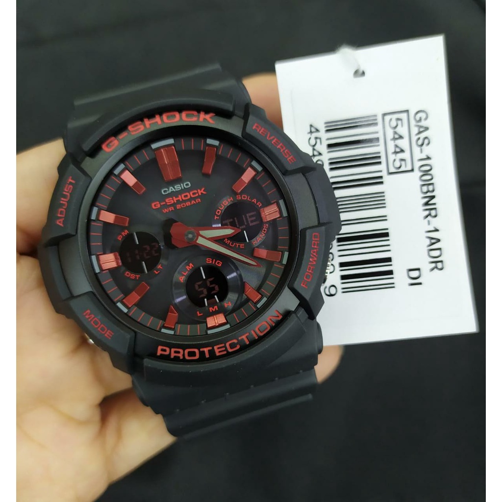Jam Tangan Casio G-Shock  GAS-100BNR-1ADR Original