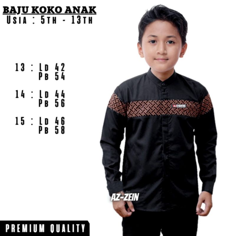 Baju koko coeple Kobata koko ayah dan anak fashion atasan muslim