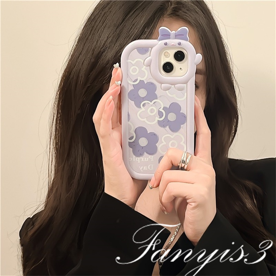 OPPO A78 A17 A77 A77s A57 A76 A16 A16s A15 A15s A74 A54 A95 A94 A3s A5s A53 A33 A32 A5 A9 2020 A31 Reno 7Z 6 5F 5 5K A92 A93 A16k  Ins Flower Cute Monster Lens Phone Case Clear Soft Cover