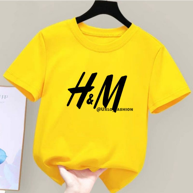 KAOS BAJU ANAK PEREMPUAN DAN LAKI LAKI MURAH UMUR 2 SAMPAI 9 TAHUN MOTIF HA EM SIMPLE UXLO FASHION