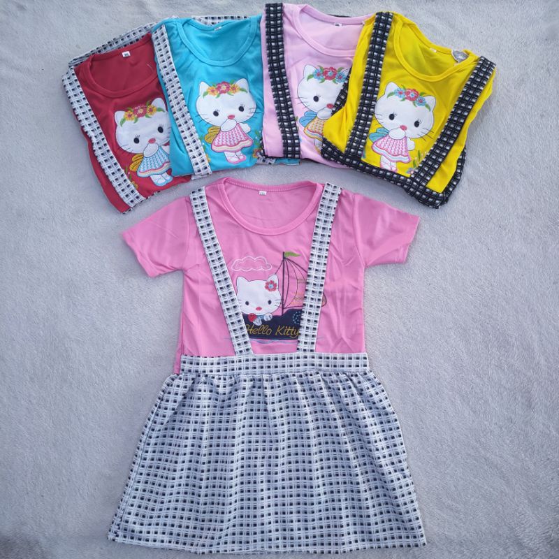 Dress anak cewek 3 4 tahun baju harian anak perempuan wanita cewek ( dress JKT 01 )6