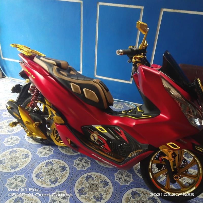 Jok Honda Genio Custom Predator Bahan Mbtech
