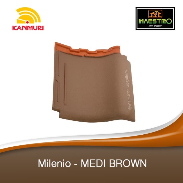KANMURI Genteng Keramik Milenio Brown