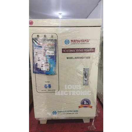 Stabilizer MATSUYAMA 7500 Watt AVR SKD-7.5GS ( FREE JASA PASANG KHUSUS MEDAN )