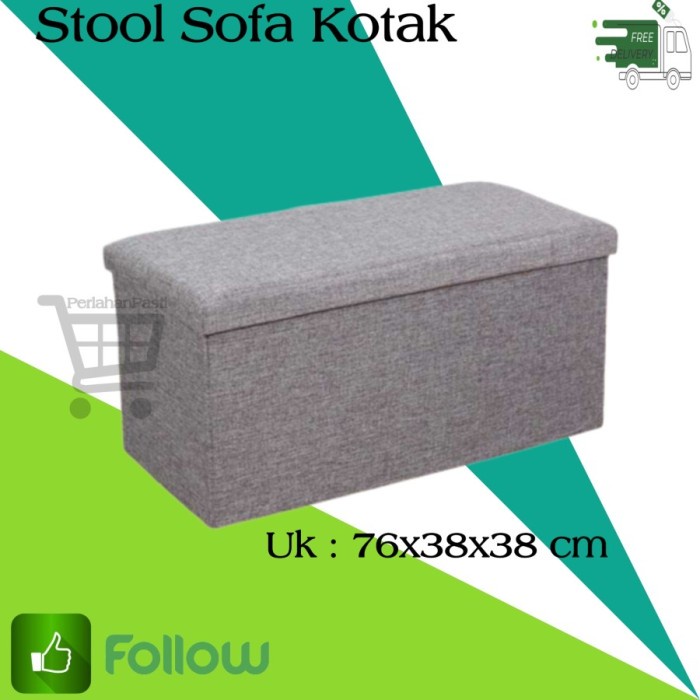 Storage Extra Besar Storage Stool Sofa Lipat Box Container Kotak Penyimpanan
