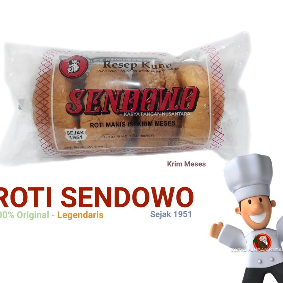 

☈ ROTI SENDOWO ROTI KRIM MESES LEGENDARIS MALANG ROTI MESES PER PACK ま