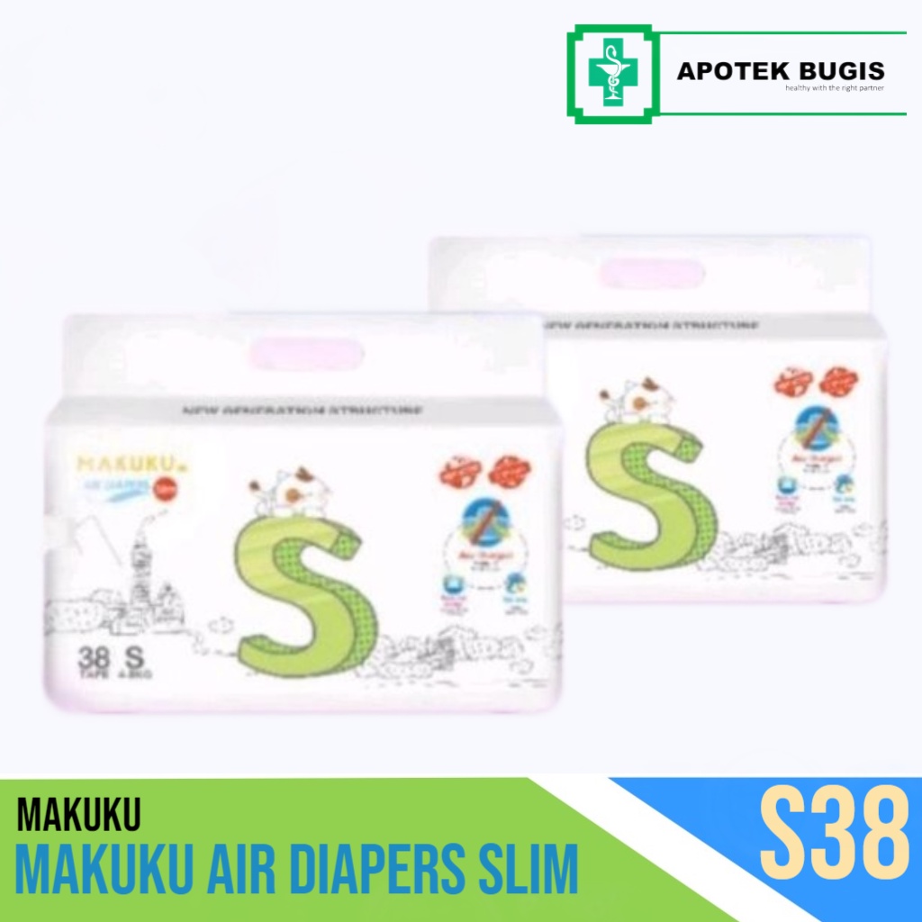 Makuku Air Diapers Slim Tipe Celana  S38 M32 L34 XL32 XXL28 Pants Popok