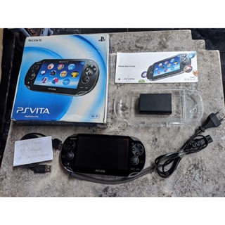 PlayStation PS Vita Fat Black 8GB Fullset h-encore Henkaku Case 000