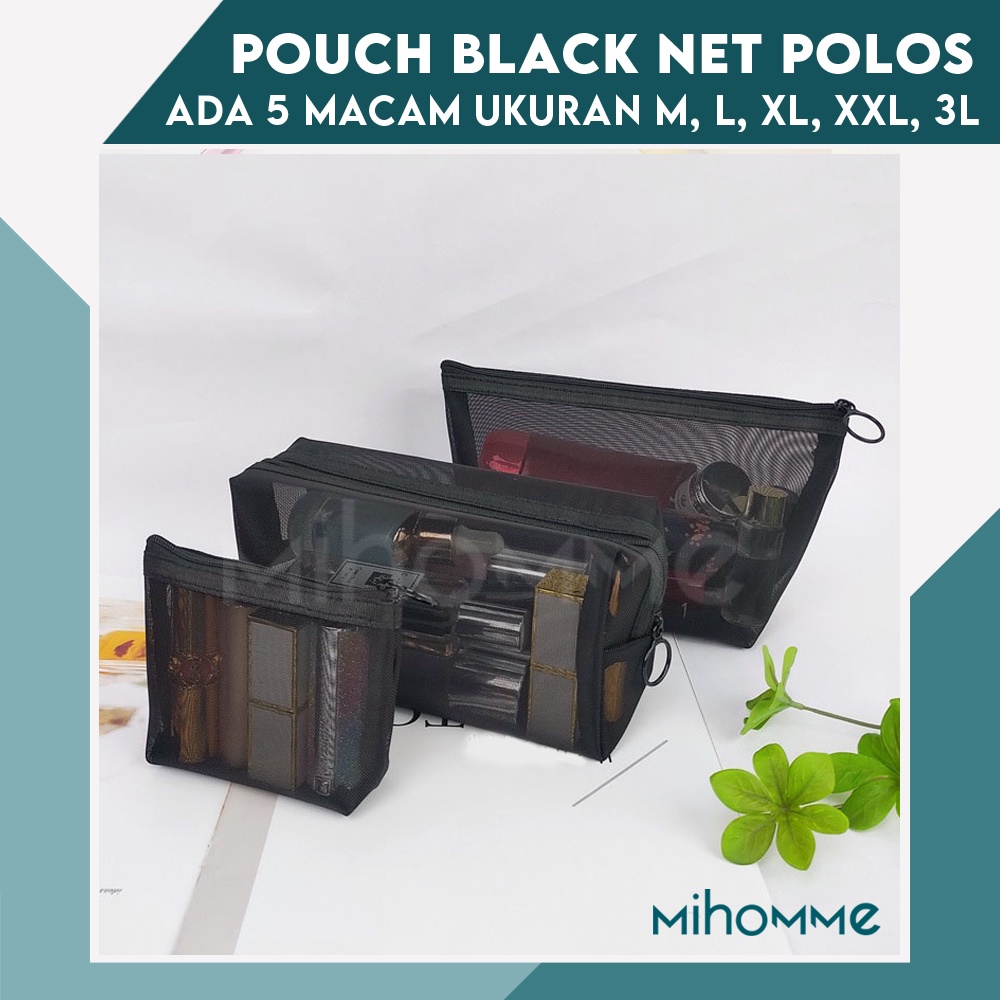 Travel Pouch Organizer Tas Tempat Make Up Net Storage Washbag Jaring P