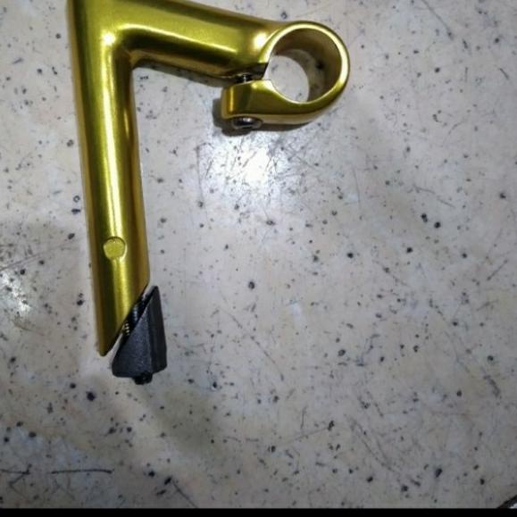 stem sepeda balap jadul aloy uno - gold