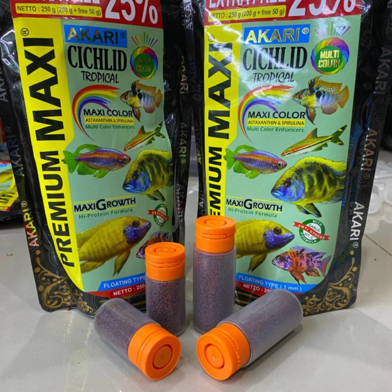 Pelet Akari Premium Blue-Yellow-Red-Maxi Repack 1mm