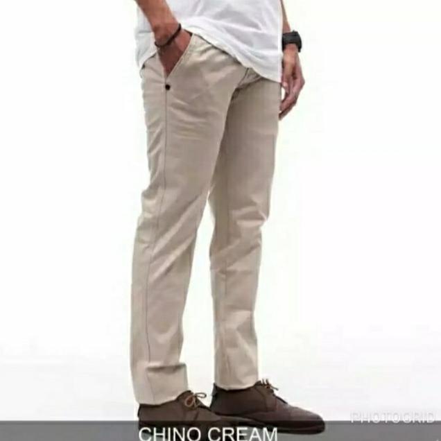 Harga Termuraah Celana panjang pria/chino Reguler Chino model standard/chino/chino pria bahan streac