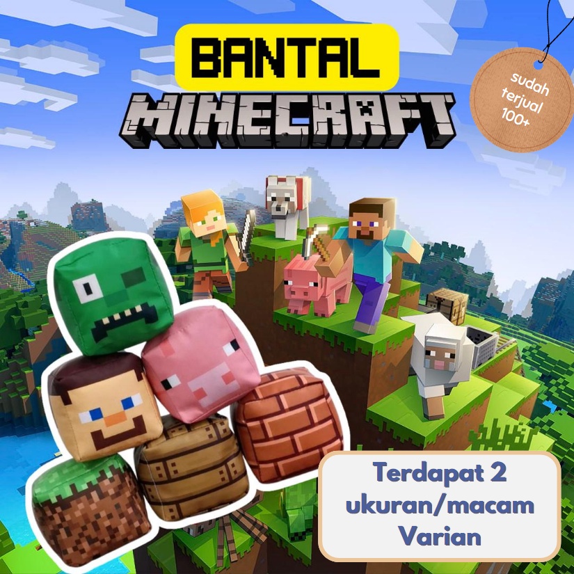 Bantal Minecraft viral lucu buat anak
