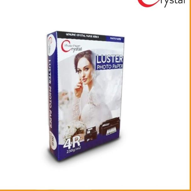 

Crystal Profesional Luster Photo Paper 240g 4R Isi 100 Lbr untuk PM520