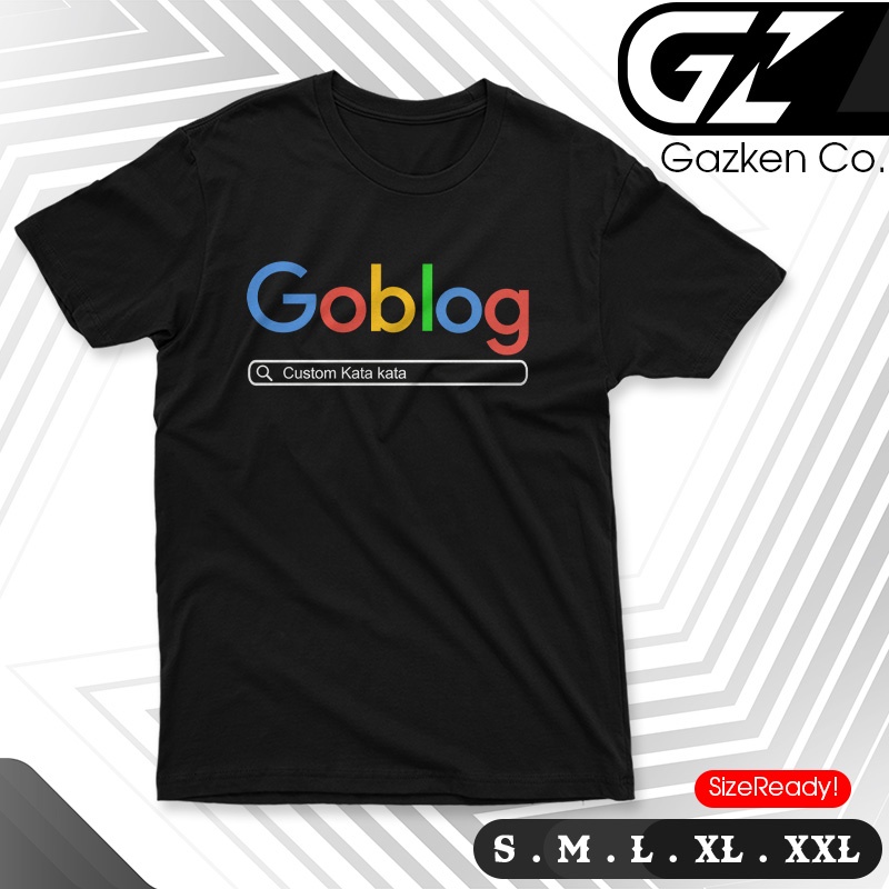 Baju Goblog pelesetan google logo custom kata kata  Kaos Lucu Unik