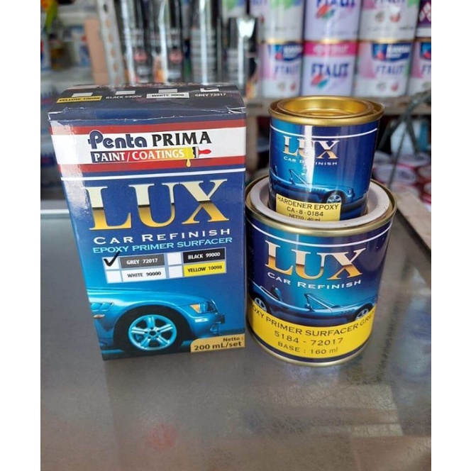 Jual Penta Lux Epoxy Primer Surfacer Gray Epoki Abu Abu Penta Hardener Cat Dasar 200ml Shopee 7196