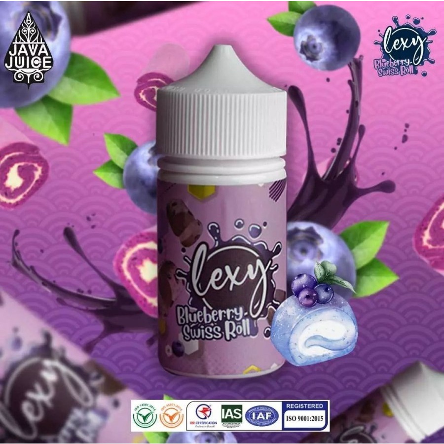 LEXY V2 BLUEBERRY SWISS ROLL CAKE BY JAVA JUICE 3MG 60ML