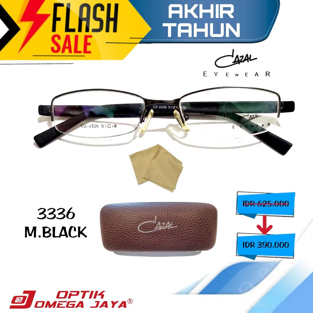 KACAMATA CAZAL 3336 WARNA BLACK