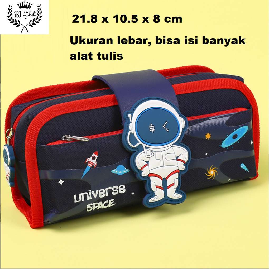 Tempat pensil Kotak pensil softcase muat banyak Yome Premium