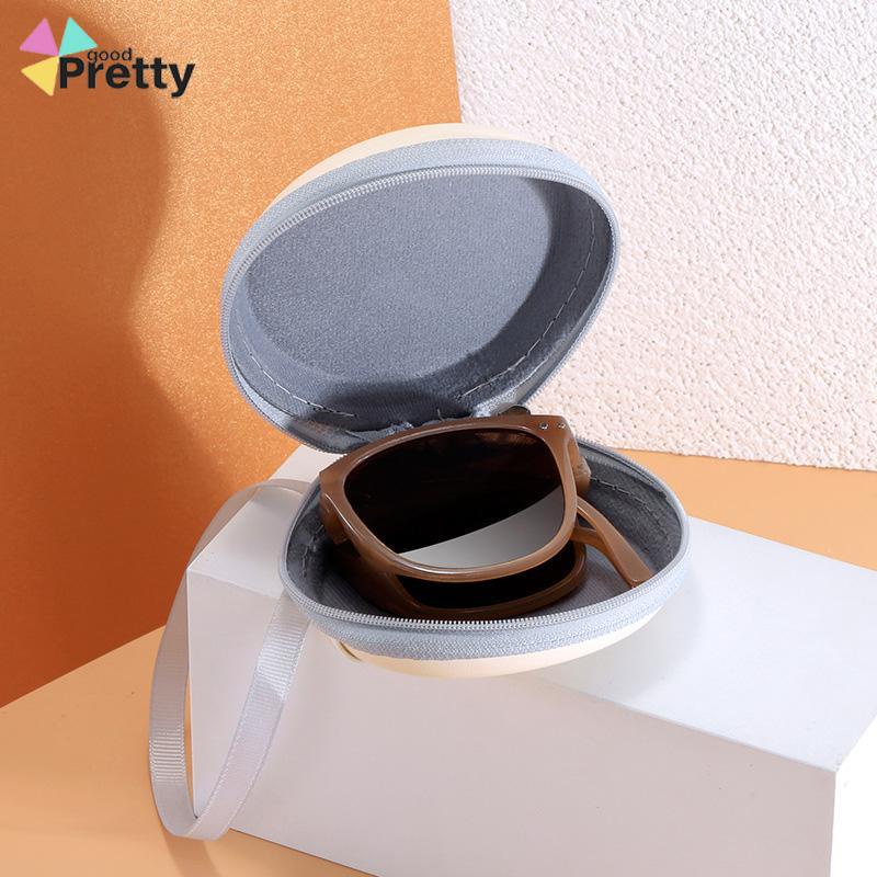 Case Penyimpanan Kacamata Portabel Model Lipat Dengan Kait Dan Ritsleting - PD