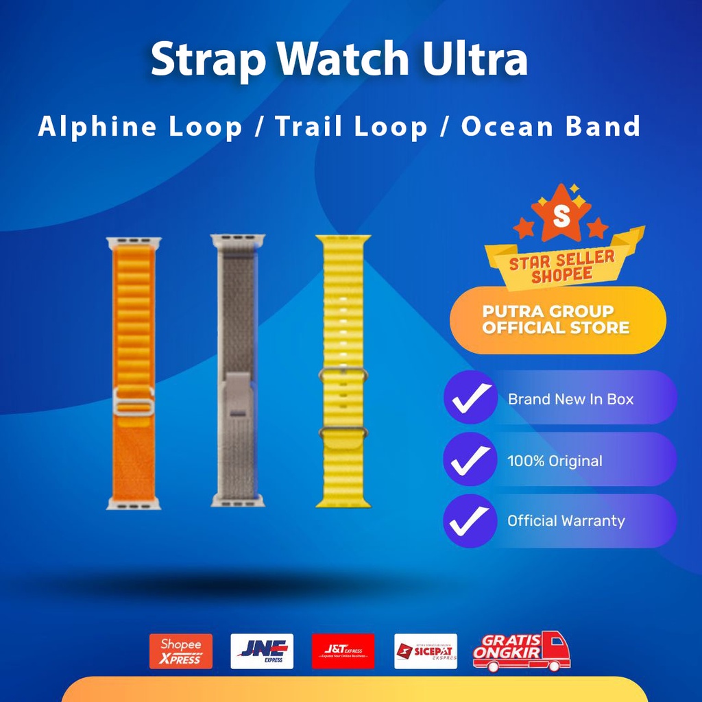 Strap Watch Ultra Band 49mm Alphine Trail Loop Ocean Original