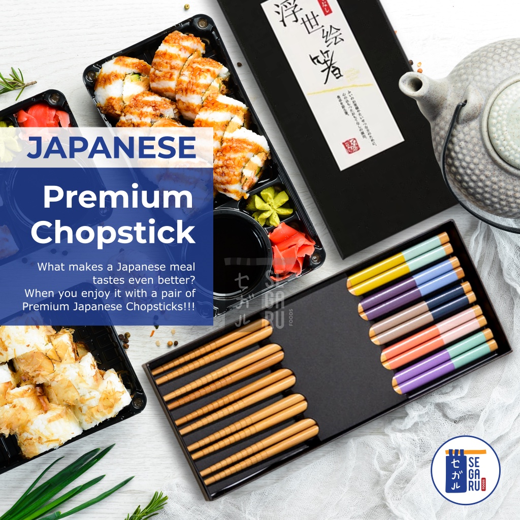 Sumpit Jepang Premium Japanese Chopstick Set Gift Box 5 Pairs