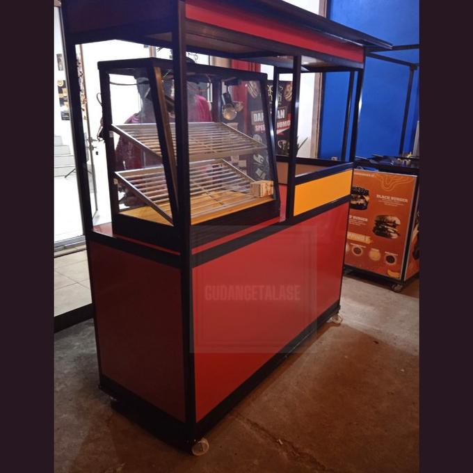 Gerobak Fried Chicken + Etalase/etalase ayam/gerobak ayam goreng