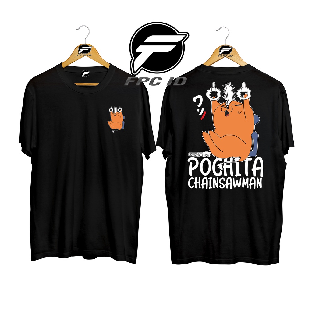 Kaos Anime Chainsaw Man Pochita Cotton Combed 30s Baju Distro Pria Atasan Wanita Jumbo Pilihan Favorit Fpc Id