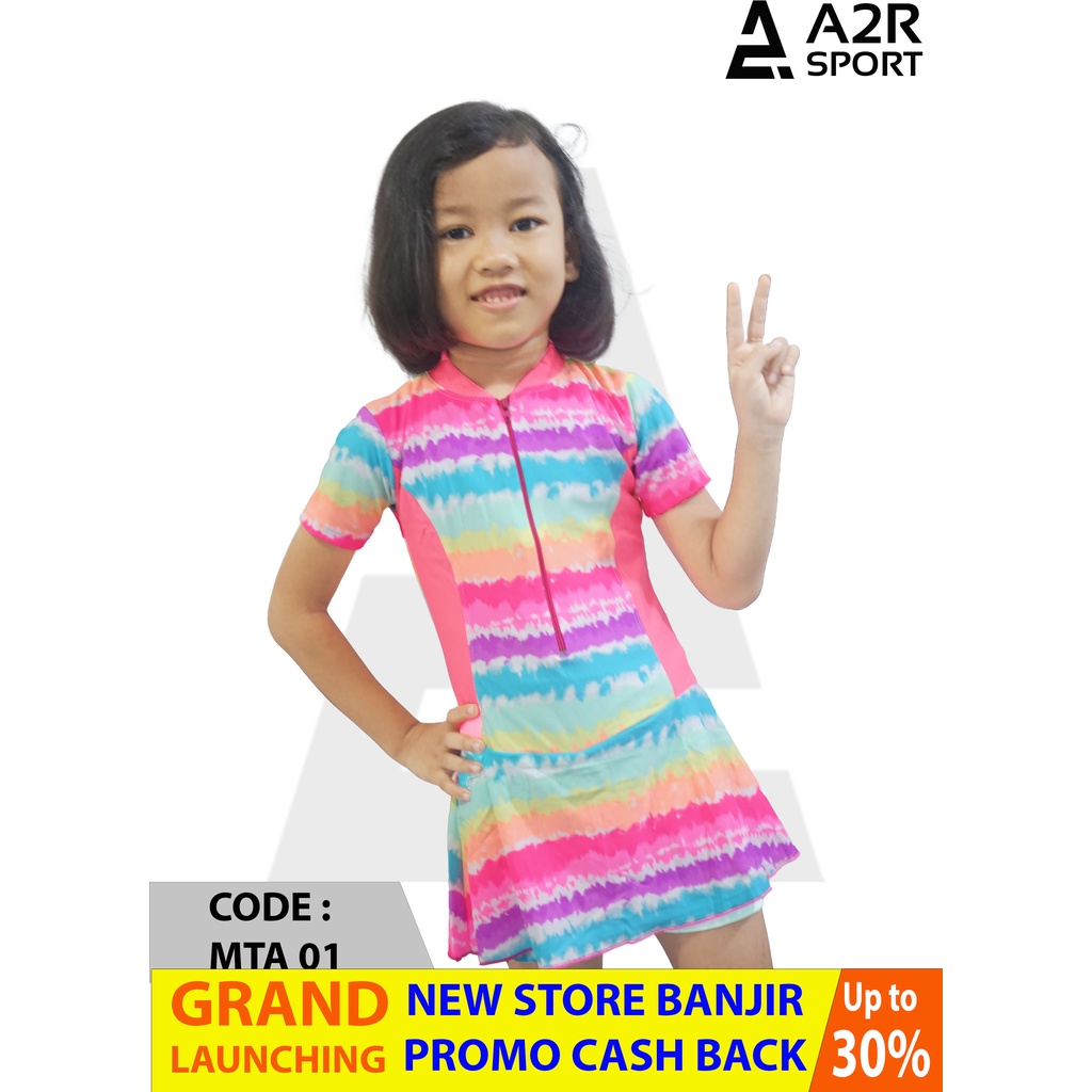 A2R Sport - Diving Rok Army TK Baju renang anak perempuan