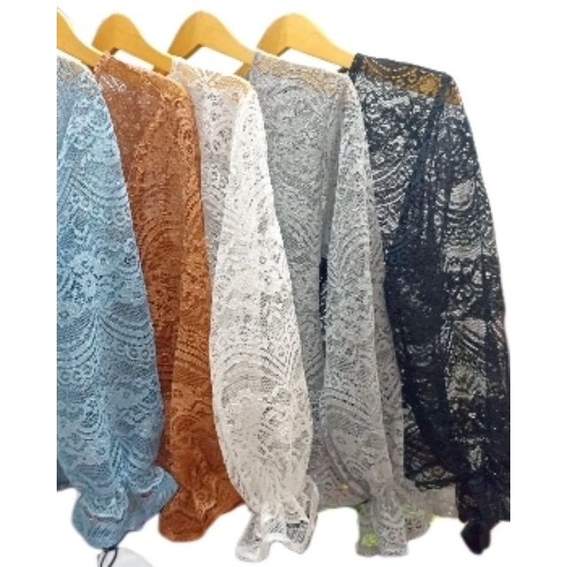 {COD} Cardigan Brukat Crop MALIKA Gliter/ Outer Brukat Premium/Outer Crop