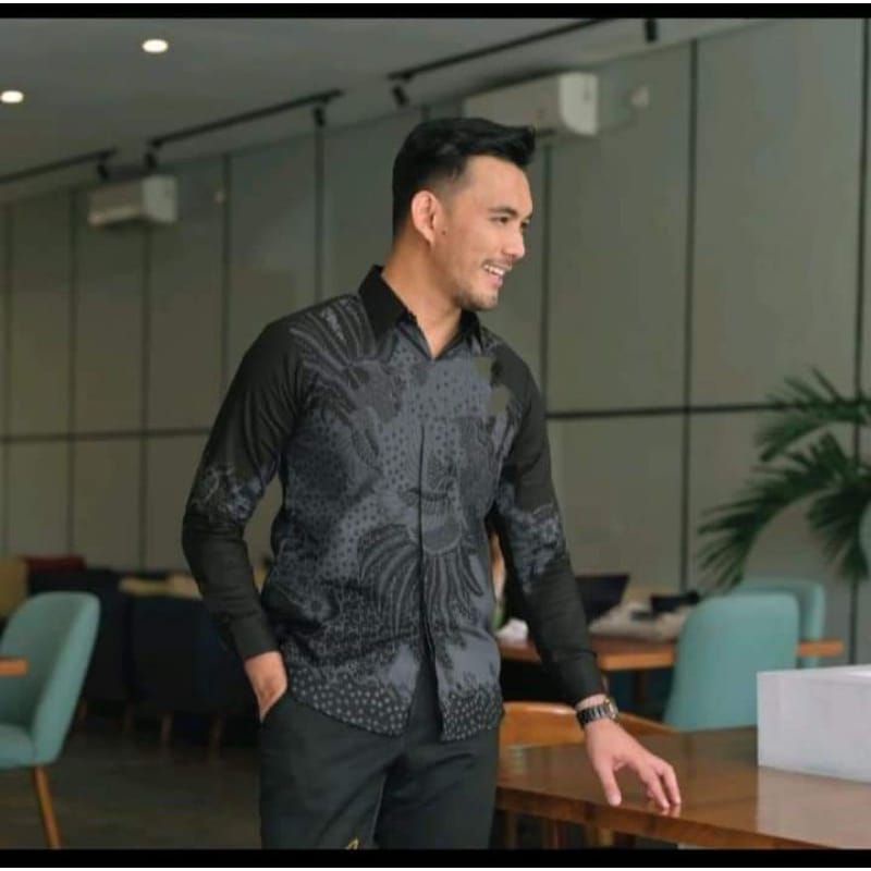 BATIK BOLO DEWO Motif Peksi CLBK,Hem Atasan Kemeja Baju Batik Pria